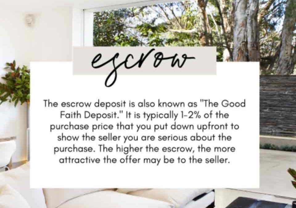 What does escrow mean?